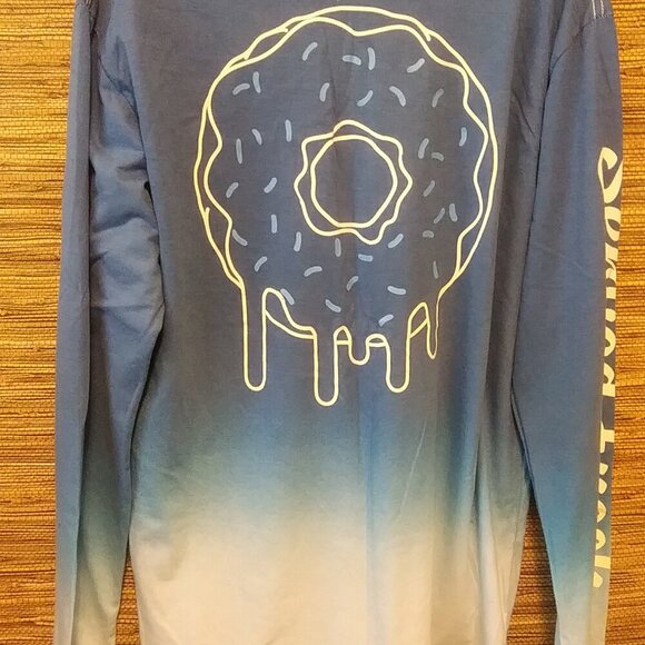 Fresh Laundry Blue Ombre Long Sleeve Tee Shirt - Size Large - Picture 12 of 12